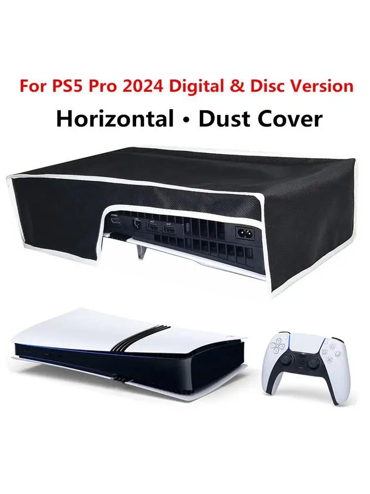 Manchon anti-poussière de haute qualité pour Console PS5 Pro, accessoires de jeu, housse de protection anti-poussière horizontale