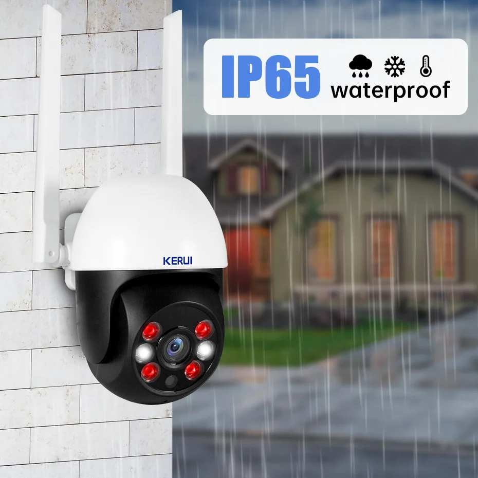 Imagem -05 - Kerui-tuya Smart Home Security Vigilância por Vídeo Cctv Monitor de Bebê Visão Noturna Wifi sem Fio Ptz ip 8mp 4k