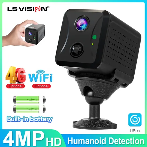 LS 비전 미니 카메라 4g Sim Cctv 5mp 홈 감시 카메라 와이파이 보안 카메라 숨겨진 나이트 비전 인간의 모션 감지