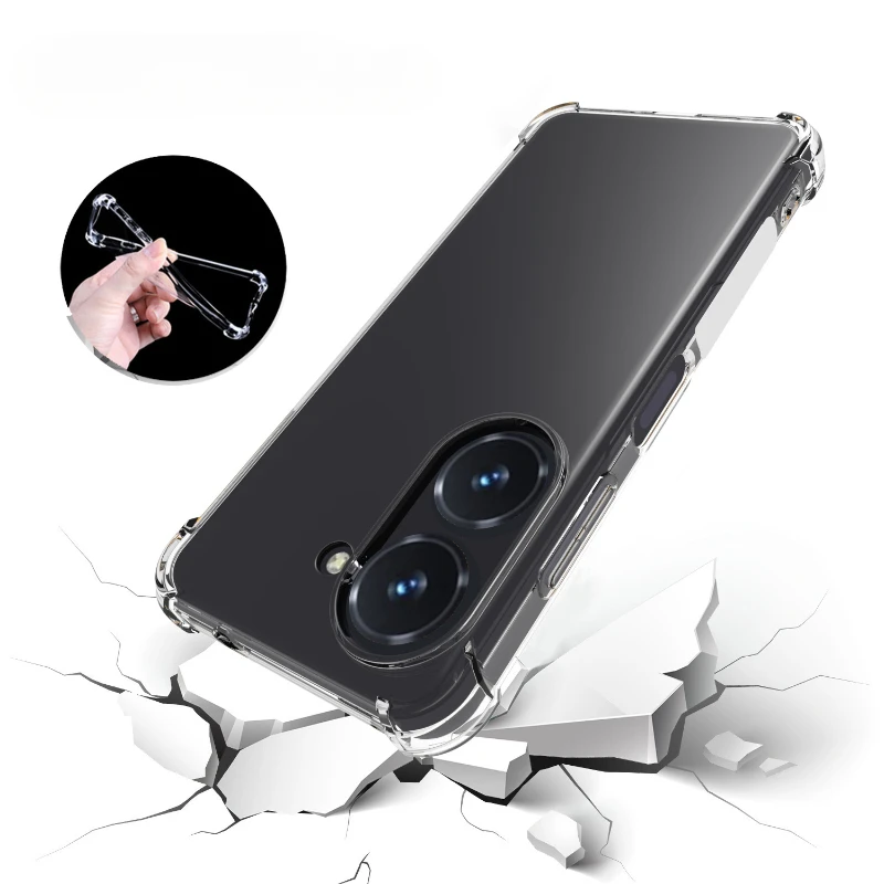 Air Cushion Shockproof Case For Asus Zenfone 10 9 Soft TPU Silicon Case Back Cover Phone Shell For Zenfone10 Transparent Case