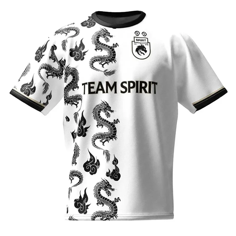 

New Team Spirit Jersey Fashion Game Esports Player Uniform Competition Clothing Men's Top 3D Printed Boy T-shirt Fan Tee