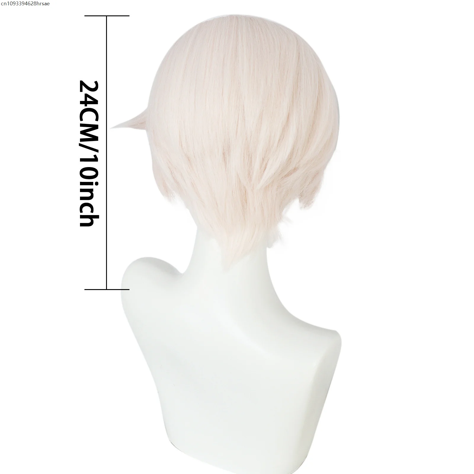 อะนิเมะคอสเพลย์วิกผมสั้นสีชมพูสังเคราะห์ทนความร้อนผมฮาโลวีนเล่นบทบาท Carnival เครื่องแต่งกาย Props