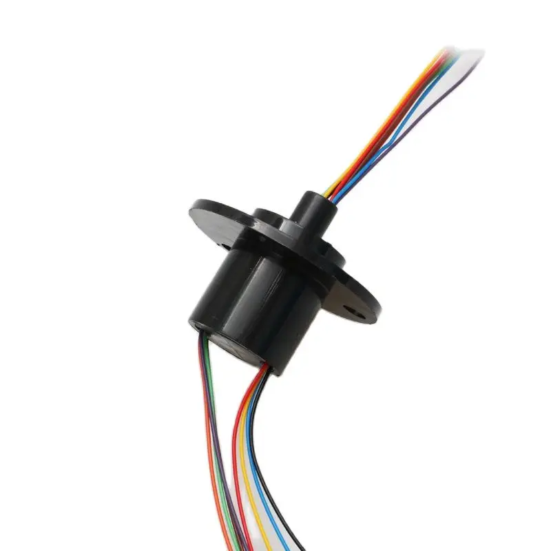 Slipring Dia.22mm 8CH 12CH Wires 2A Conductive Slip Ring Electric Collecting Rings Rotary Joint Connector DIY for PTZ Gimbal