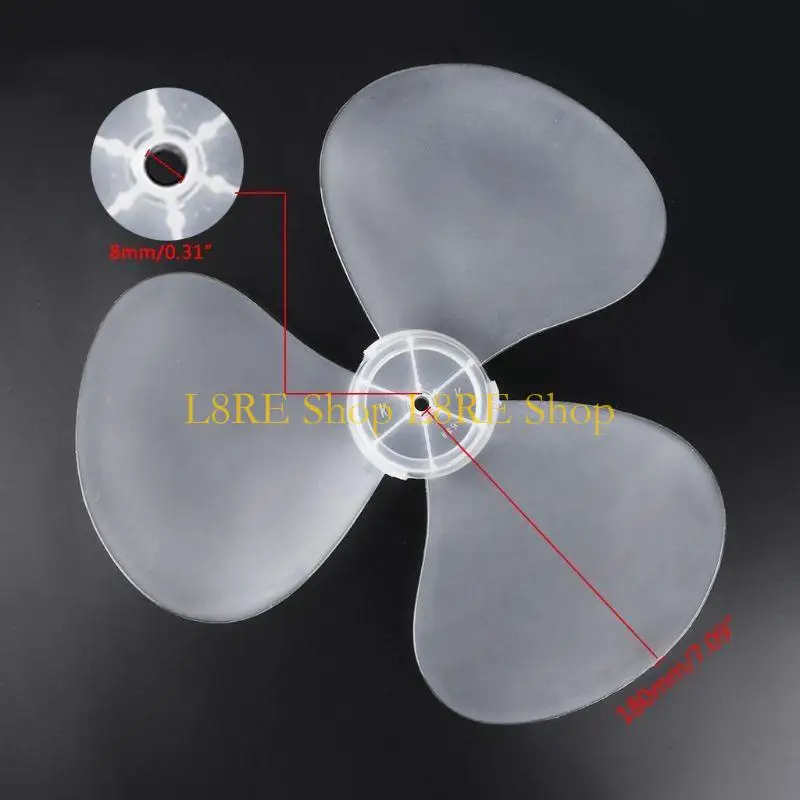 L8RE Big Wind Plastic Fan Blade 3 листья для Midea и других 16 -дюймовых вентиляторов 400 мм