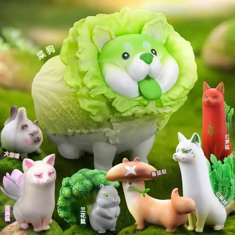 

Original Vegetables Fairy Series Blind Box Cute Anime Animal Action Cartoon Figure Trendy Toys Collectible Children Holiday Gift