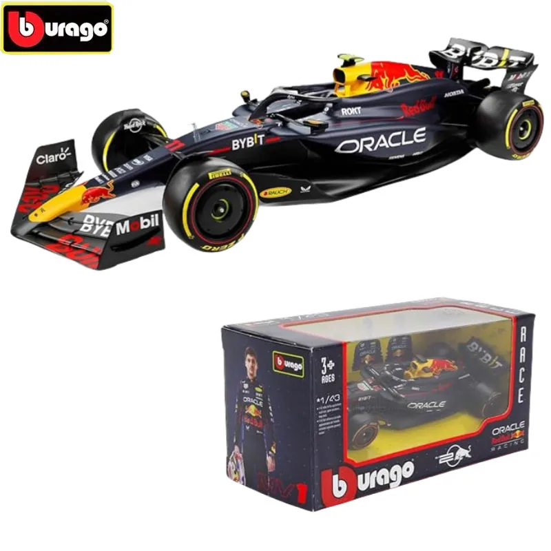 

Bburago 1:43 RB20 F1 Alloy Car Model Formula Racing Die Cast Toy #1 Max Verstappen #11 Sergio Perez Boy Toys Gift