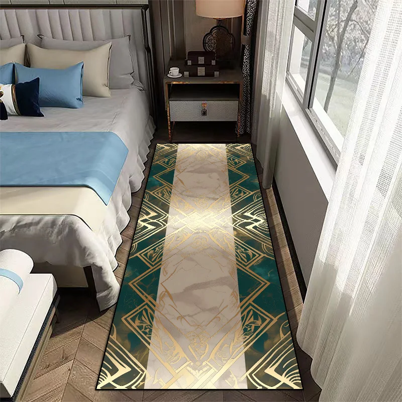 Bedroom Decoration Bedside Carpet Room Hallway Soft Floor Mat Luxury Home Living Room Large Rug Cloakroom Doorway Anti-slip Mat