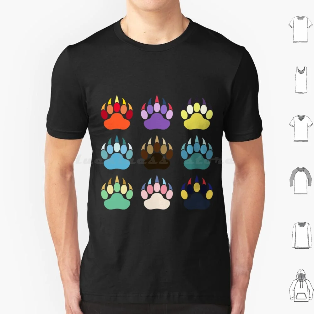 Evolution Paws ( Bold ) T Shirt Big Size 100% Cotton Eevee Espeon Jolteon Flareon Vaporeon Glaceon Leafeon Sylveon Eeveelution