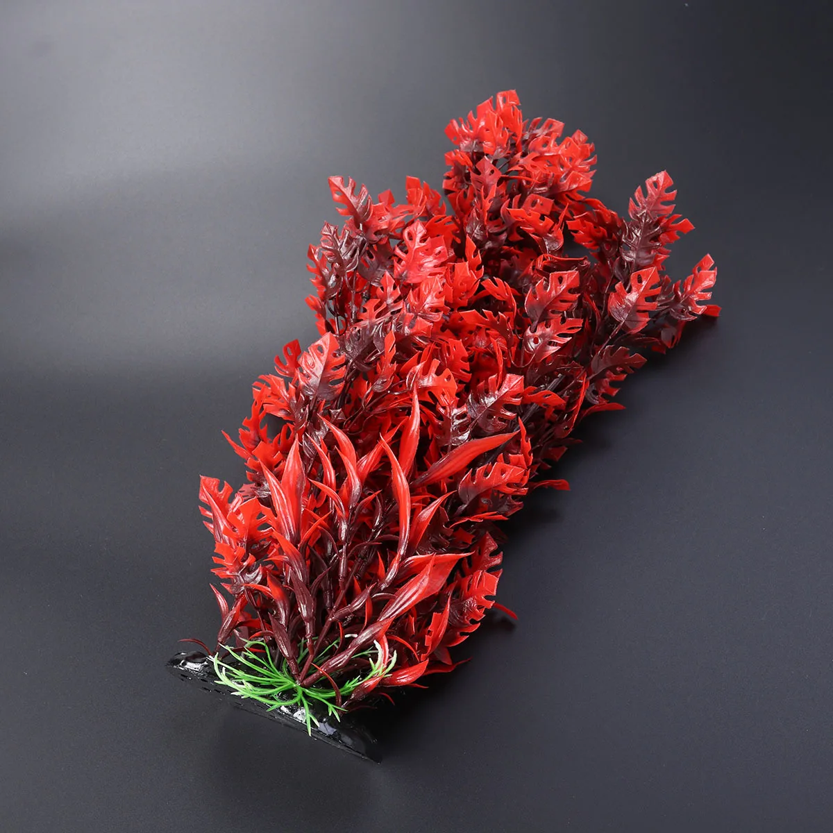

40Cm Red Leaf Artificial Aquarium Plants Realistic Fish Tank Decoration Plastic Aquarium Plants Ornament for Fresh Salt Water