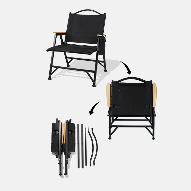 التخييم في الهواء الطلق كرسي قابل للطي للإزالة في الهواء الطلق التخييم مطعم مخيم شواء مقعد كرسي