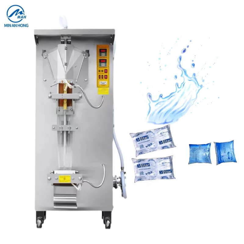 SJ 1000 Automatic Milk Pouch Mineral Water Liquid Sachet Juice Plastic Bag Filling Sealing Packing Machine