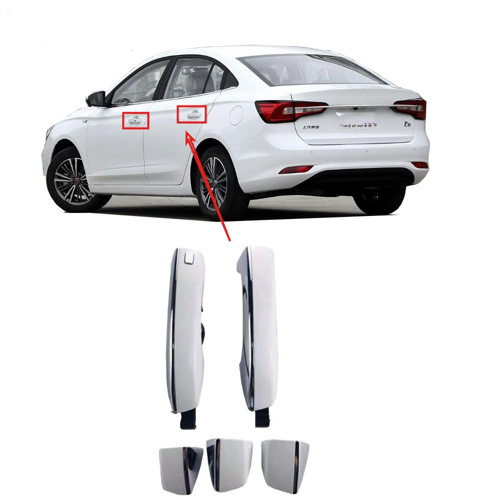

1 Piece No Painting Outside Handle or Door Handle Cover for MG6 ZS Door External Pull for MG I5 RX3 Door Bar Lock Accessories
