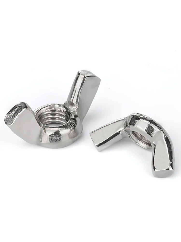 Unc 10#-24 1/4-20 5/16-18 3/8-16 1/2-13 Wing Nuts 304 Stainless Steel Wing Nuts Hand Tighten Nut