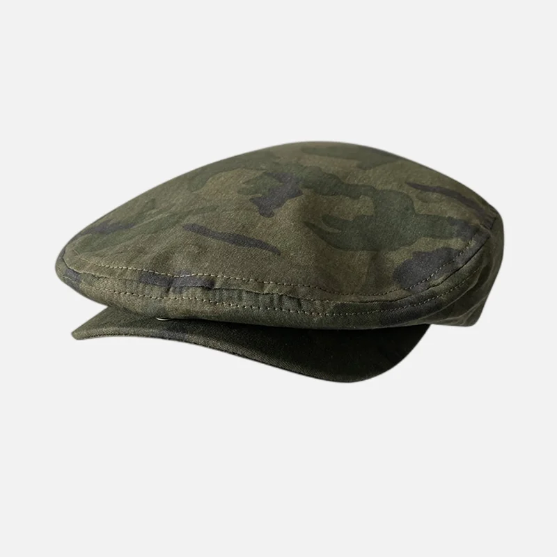 

Mens Berets Hats Breathable Cotton Newsboy Caps Boina Golf Hat Women Vintage Camouflage Flat Cap Gorro Hombre