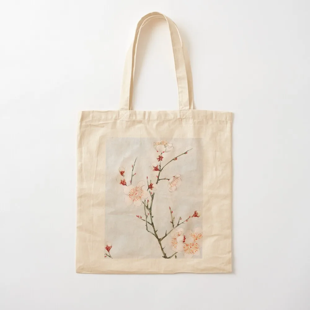 فروع البرقوق مع الأزهار خلال 1870a؟ ?1880 بواسطة ميجاتا موريكاجا. حمل حقيبة حقيبة نسائية حقيبة تسوق نسائية