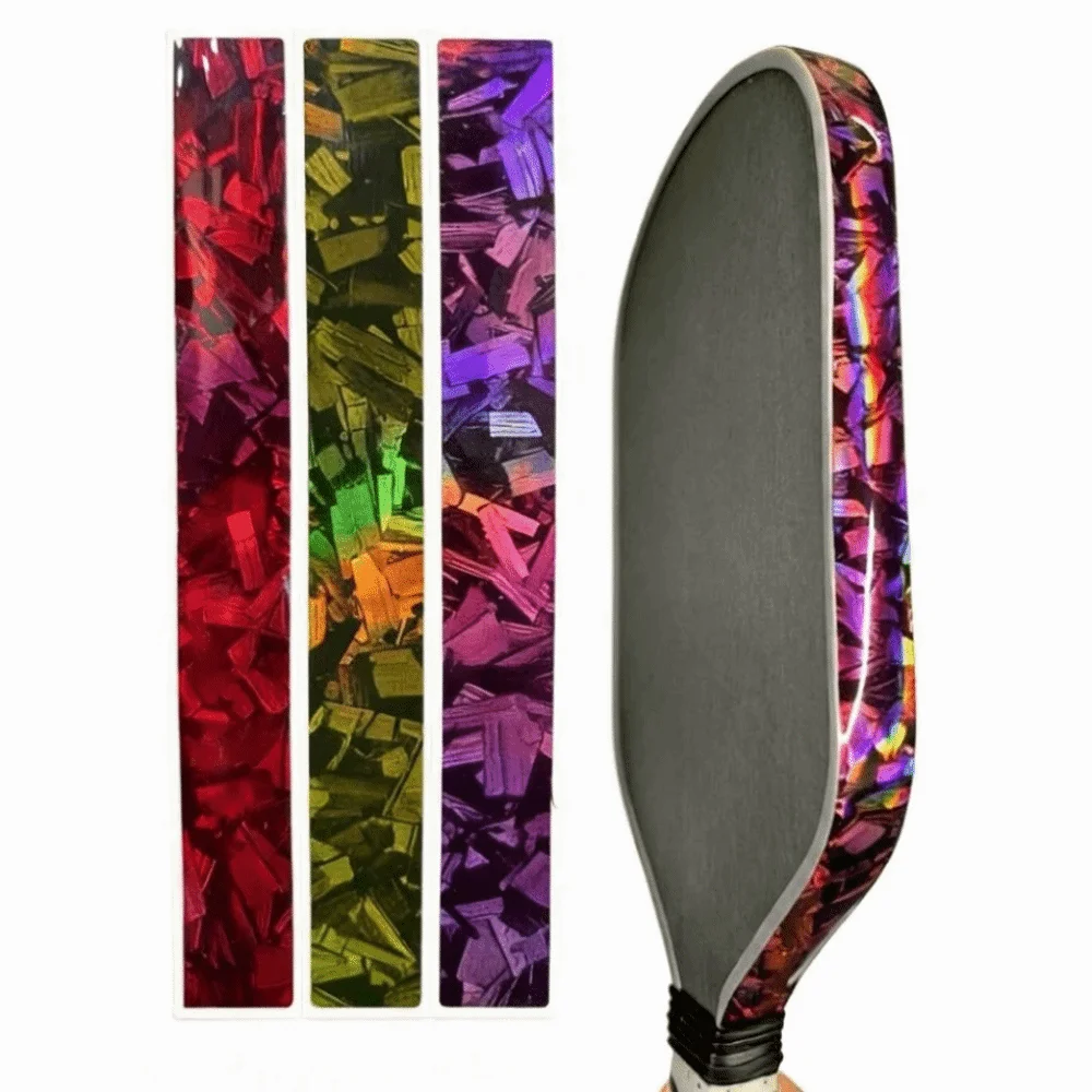 

18mm Pickleball Racket Edge Sticker Universal Punk Style Paddle Head Edge Tape Scratch-proof Anti-fall Frame Protective Tape
