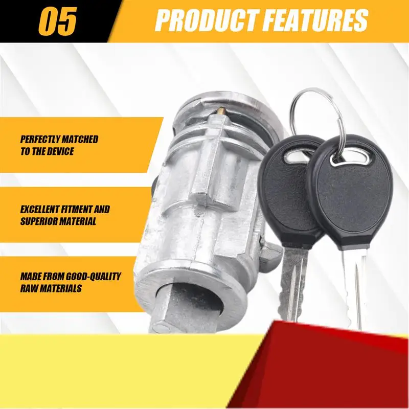

Ignition Key Switch Cylinder Lock With Keys For Chrysler Voyager Dodge Jeep Cherokee Plymouth 5003843AB 5003843AA-M53K