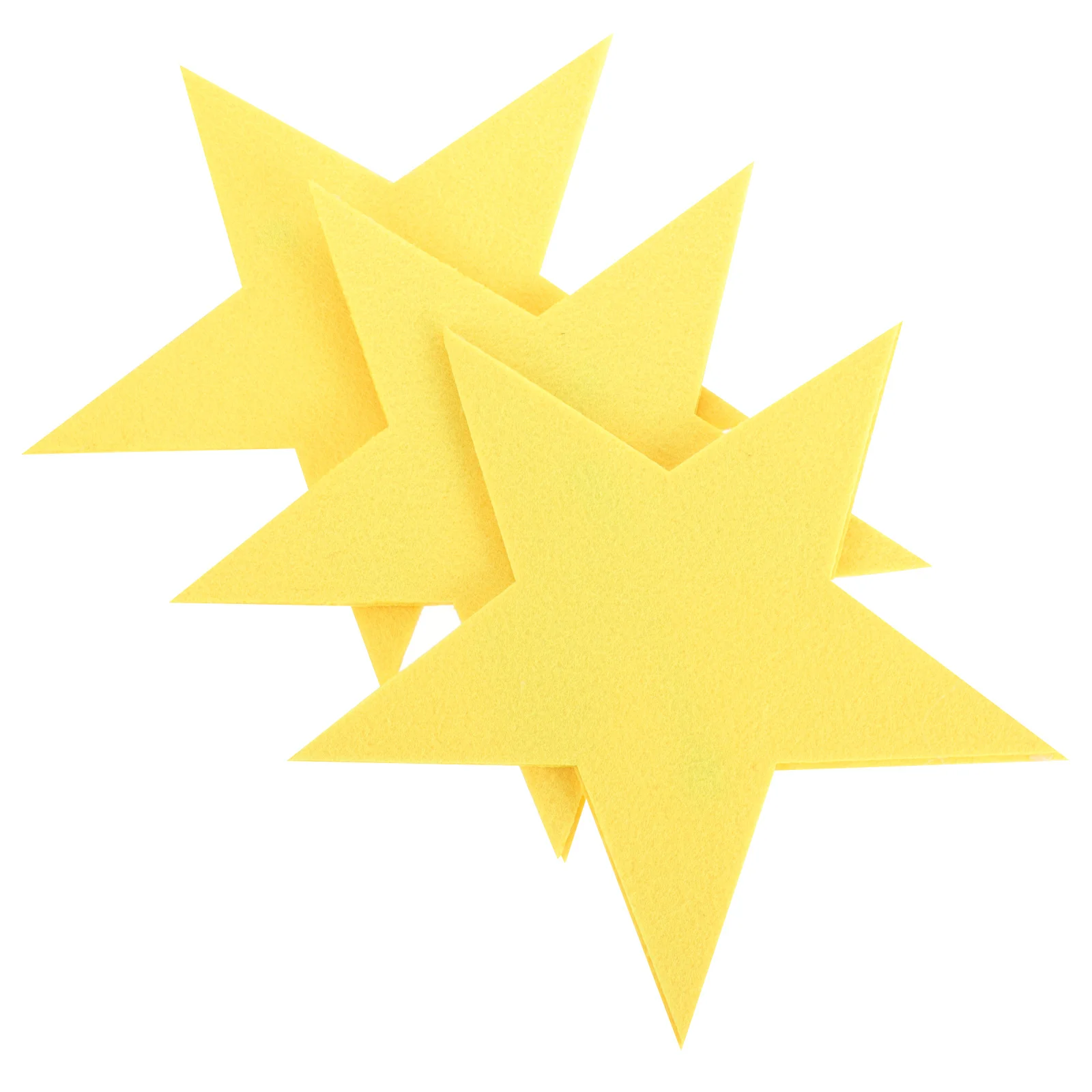 

3pcs Felt Stars Cutouts Star Shaped Photo Props For Birthday Christmas Party Hand Held Stars Performance Star Props Stage Decor