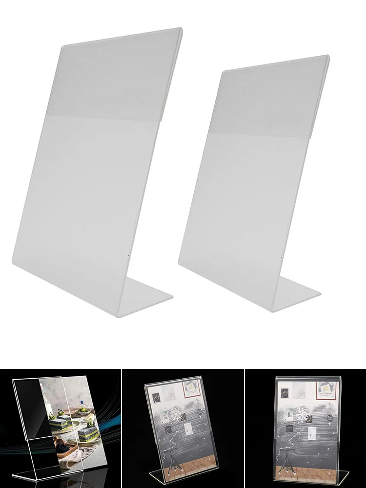 Transparent Acrylic Display Stand Desk Display Card Stand Photos And Art Office Display Acrylic Display Card