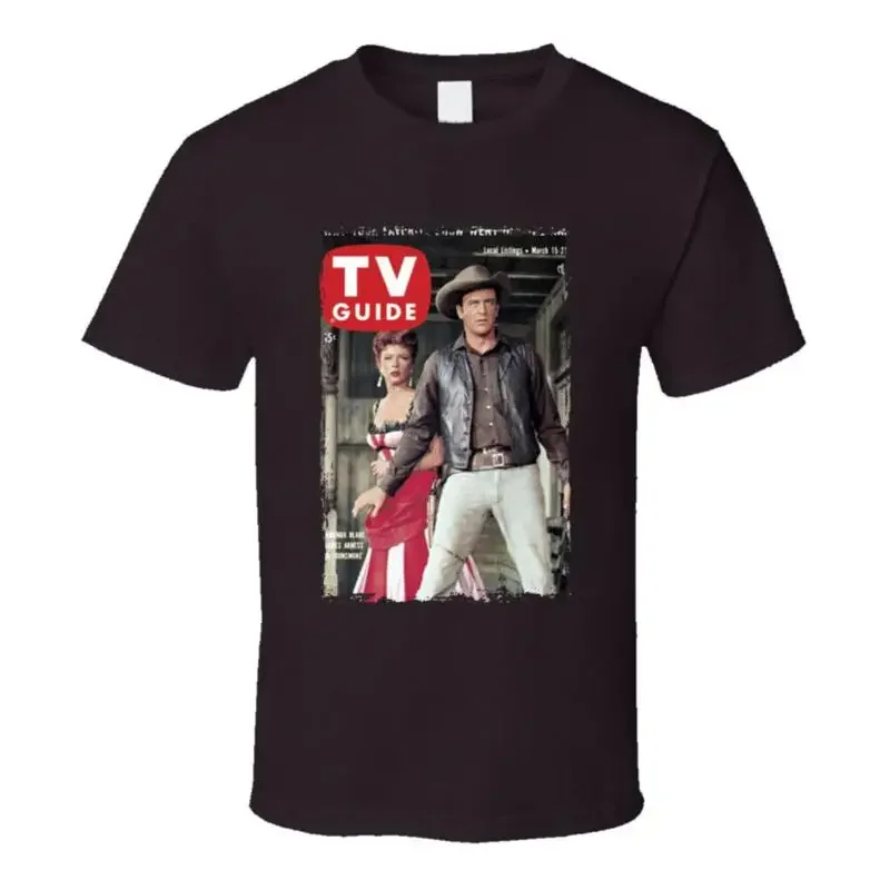 Gunsmoke Arness Blake Tv Magazine Cover T Shirt
