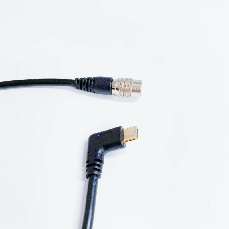 cable de alimentación para Zoom F4 F8, F8n, F8n Po Recorder |   Blackmagic | ZAXCOM Hirose 4Pin a USB Tipo C Ángulo Recto PD