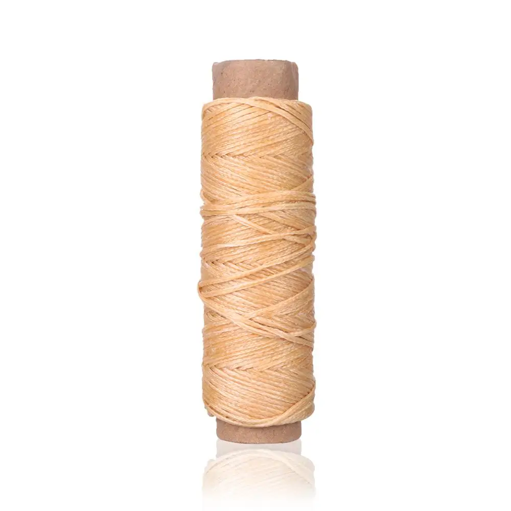 30m/Rolle Wachs faden Baumwoll schnur Schnur Hands tich faden für Leder Handwerk Werkzeug Material Zubehör – Detail 10