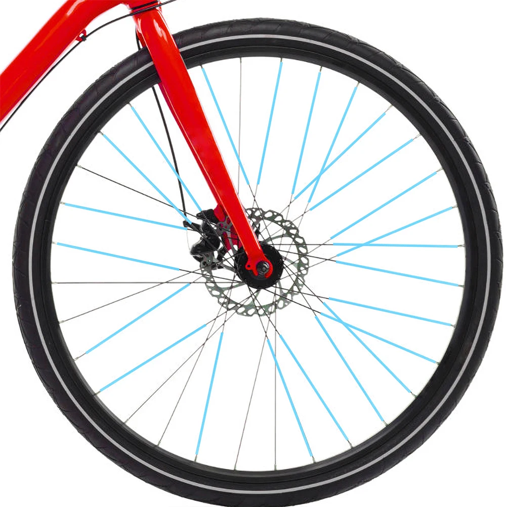 

144pcs Colored Covers Bicycle Decoration For Mountain Dirt Bike Motorcycle Durable Plastic Reflective Bike Protector Rim