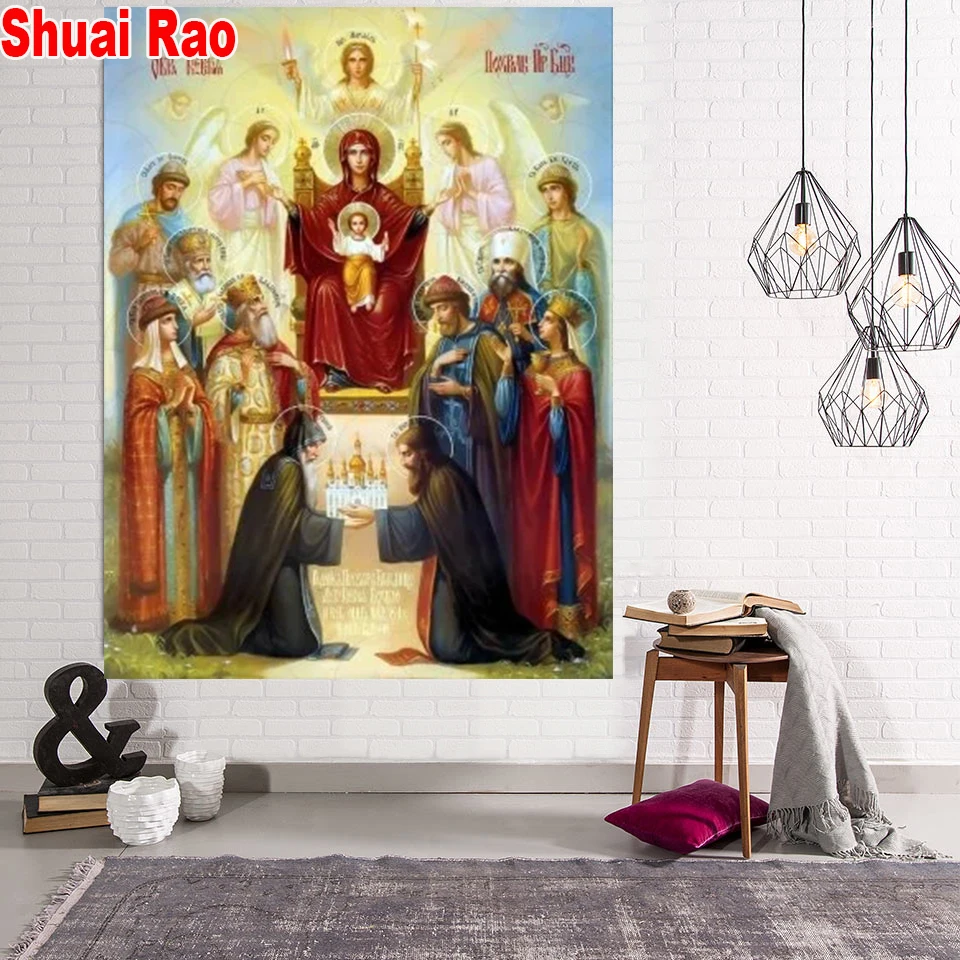 the feast of the Praise of the Blessed Virgin Mary diy full square round diamond painting Religion icon 5d diamond embroidery,