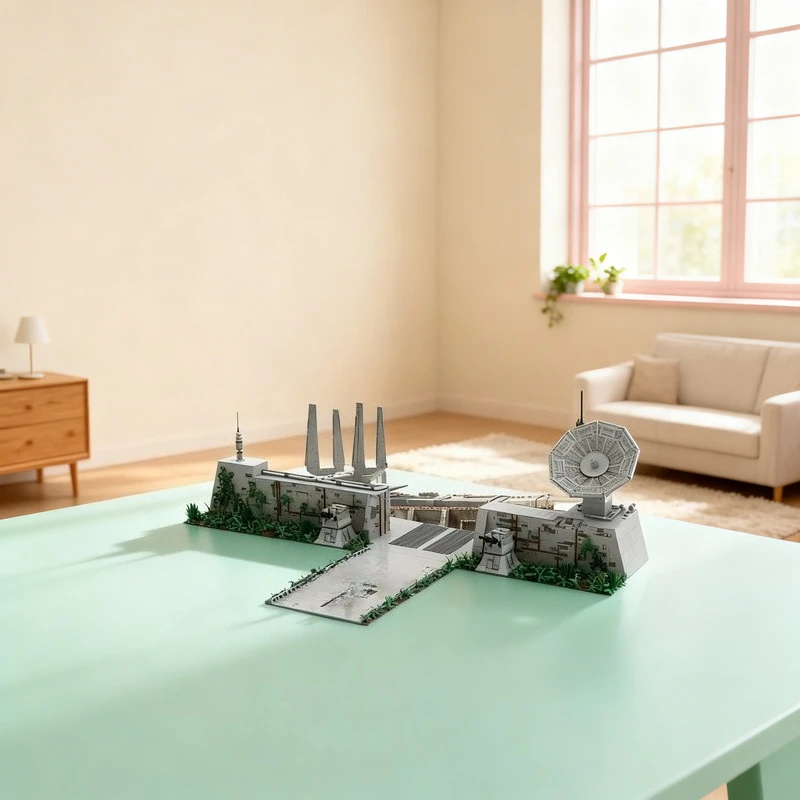 

3658 деталей MOC SW Imperial Refinery Entrance On Morak Star Battle UCS, конструктор, креативный подарок, декор для демонстрации, для взрослых