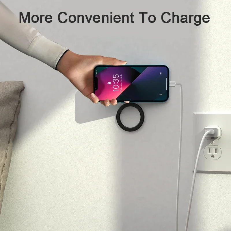 強力な丸い壁取り付けリング,iPhone 14, 15 pro max,Samsung, Xiaomi,ポータブル,強力,車のマウント,ユニバーサル用