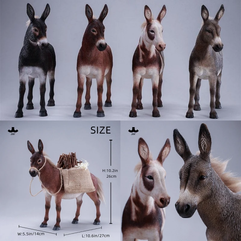 JXK 1/6 Mule Model Realistic Simulation Figure Action Figure Mount Desktop Ornament Collectible Toy Gift For Figure Collectors
