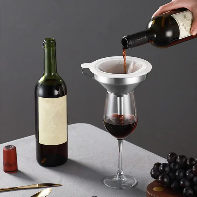 100/120/200/300/400/450 Mesh Nylon Filter Stainless Steel Funnel For Fruit Milk Traditional Chinese Medicine Oil White Wine view 5