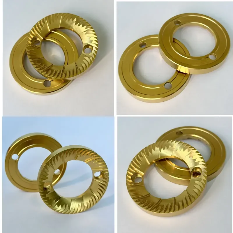 for Eureka Mignon Compak K5 Feima 600N 59.5mm 60mm Titanium Coated Flat Grinding Blade Coffee Grinder Parts Replacement