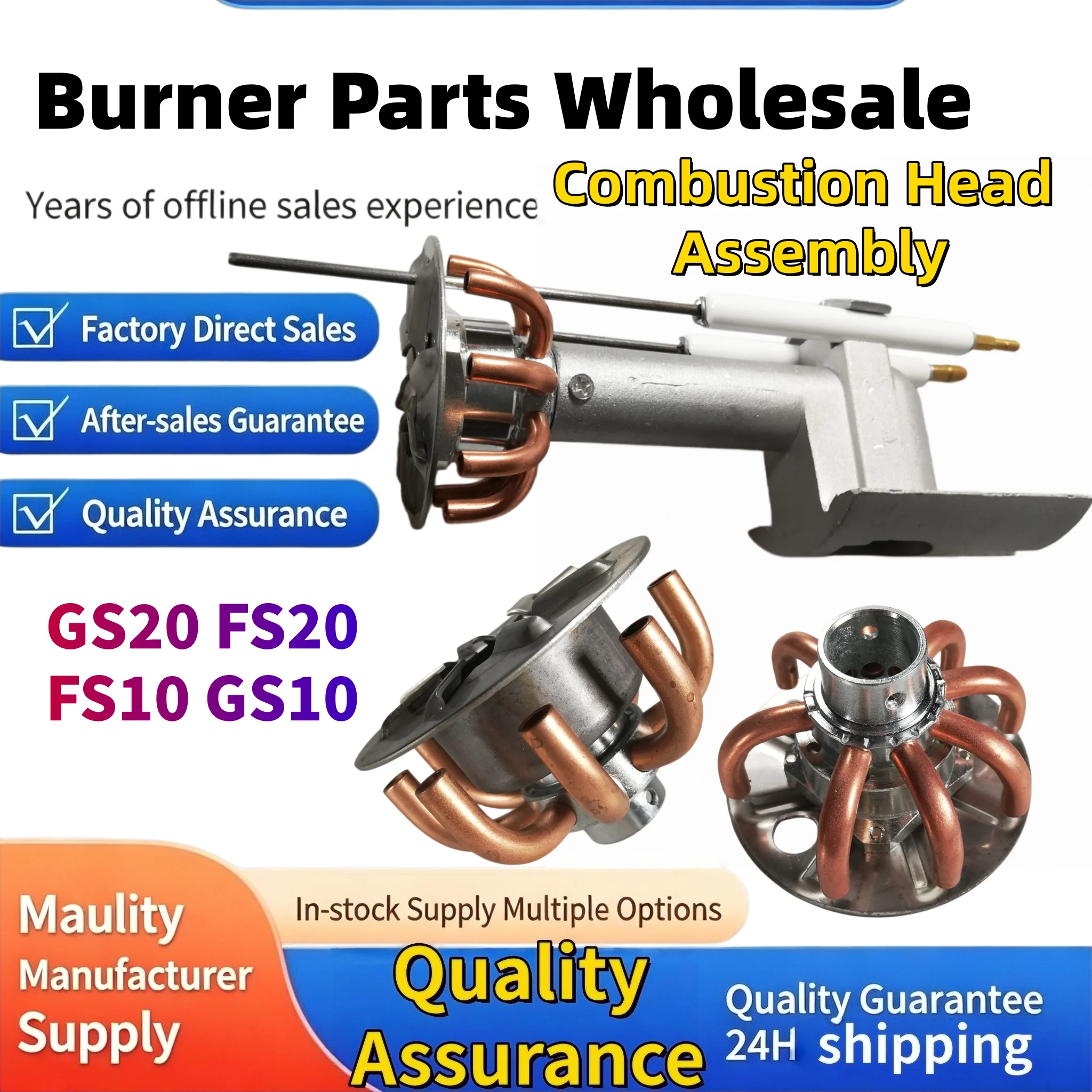 

FS10 GS10 GS20 FS20 Complete Combustion Head Assembly Gas Burner Component for Drying Machine Accessories, Same Day Shipping