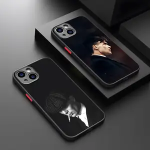 Casing Ponsel Penutup Mata Runcing Thomas Shelby Potdemiel Matte Transparan untuk 16 15 iPhone 12 11 13 Pro Max X XR X Penutup Belakang 12 penutup mata kelingking penjualan terbaik - №
