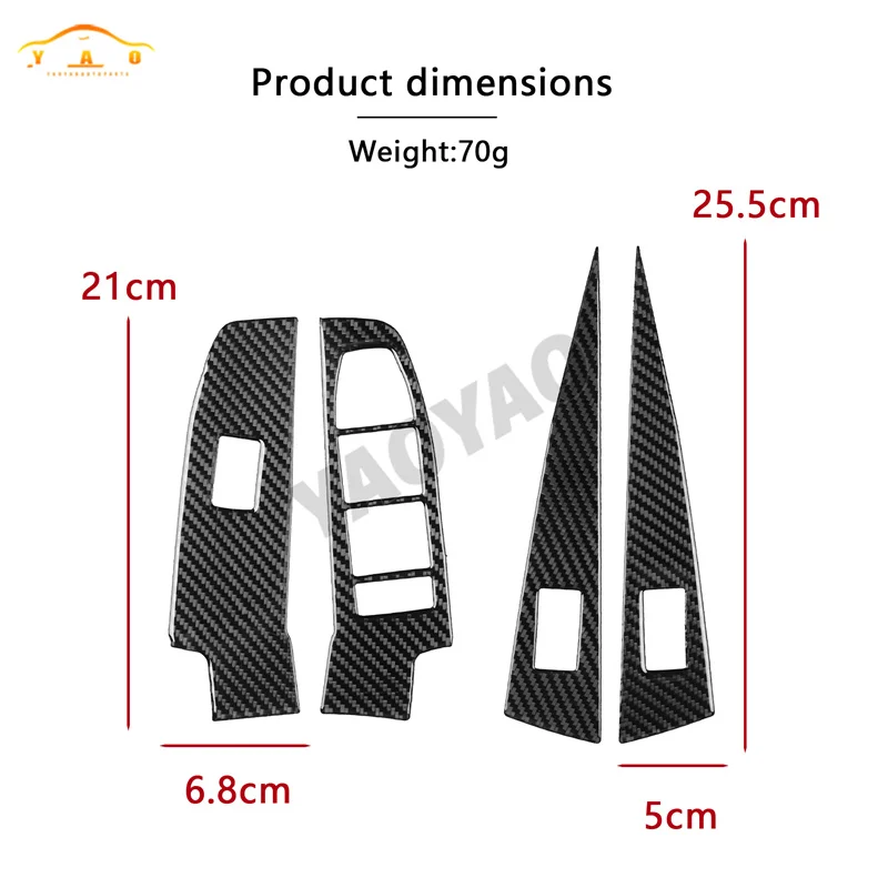 

Carbon Fiber Kit Dashboard Console Gear Shift Panel Decoration Cover Trim Stickers For BMW 5 Series i5 G60 G68 2024 2025