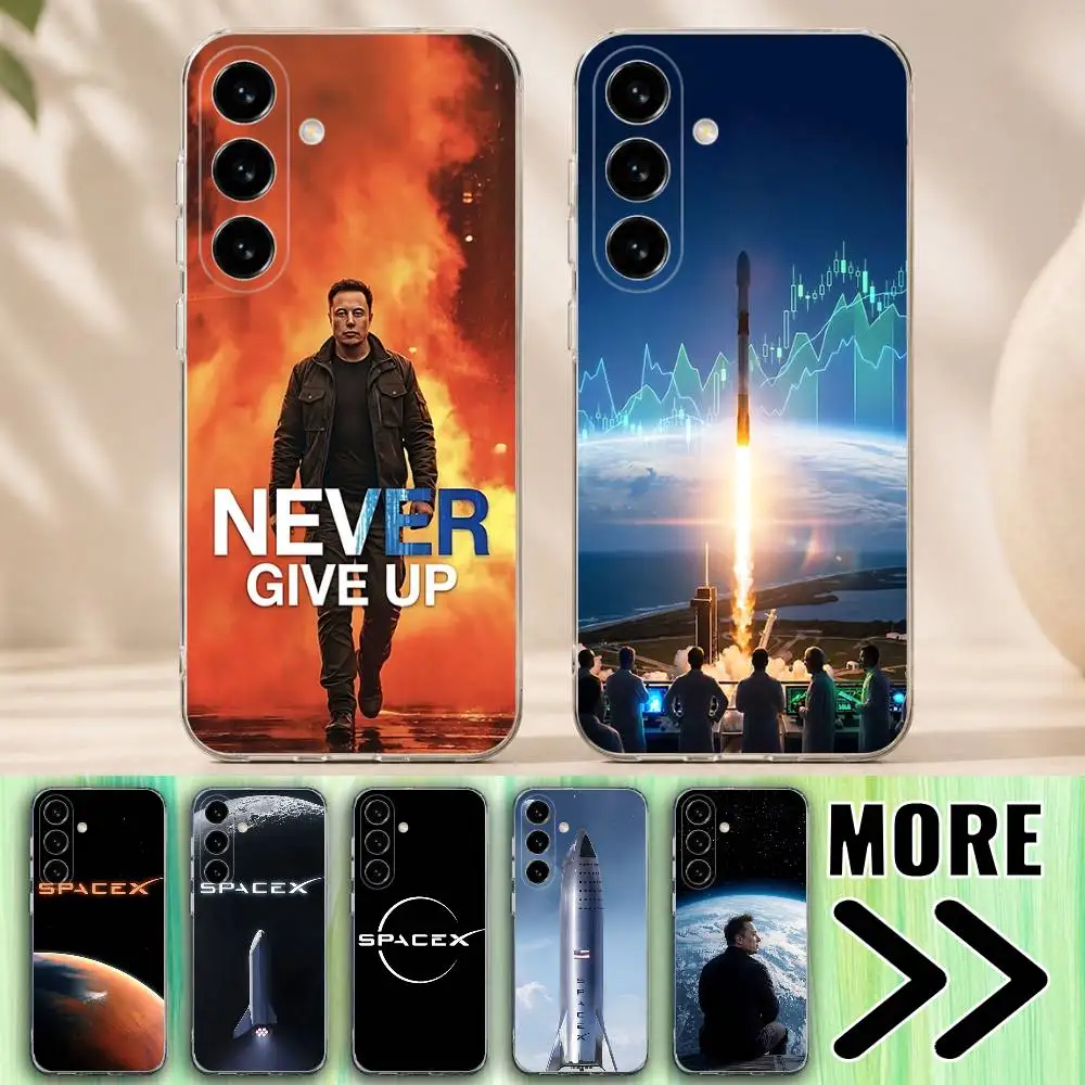Elon Musk SpaceX Starlink Company Phone Case for Samsung Galaxy A10 A12 A21S 30S A30 31 51 52 70 71 Transparent Bumper
