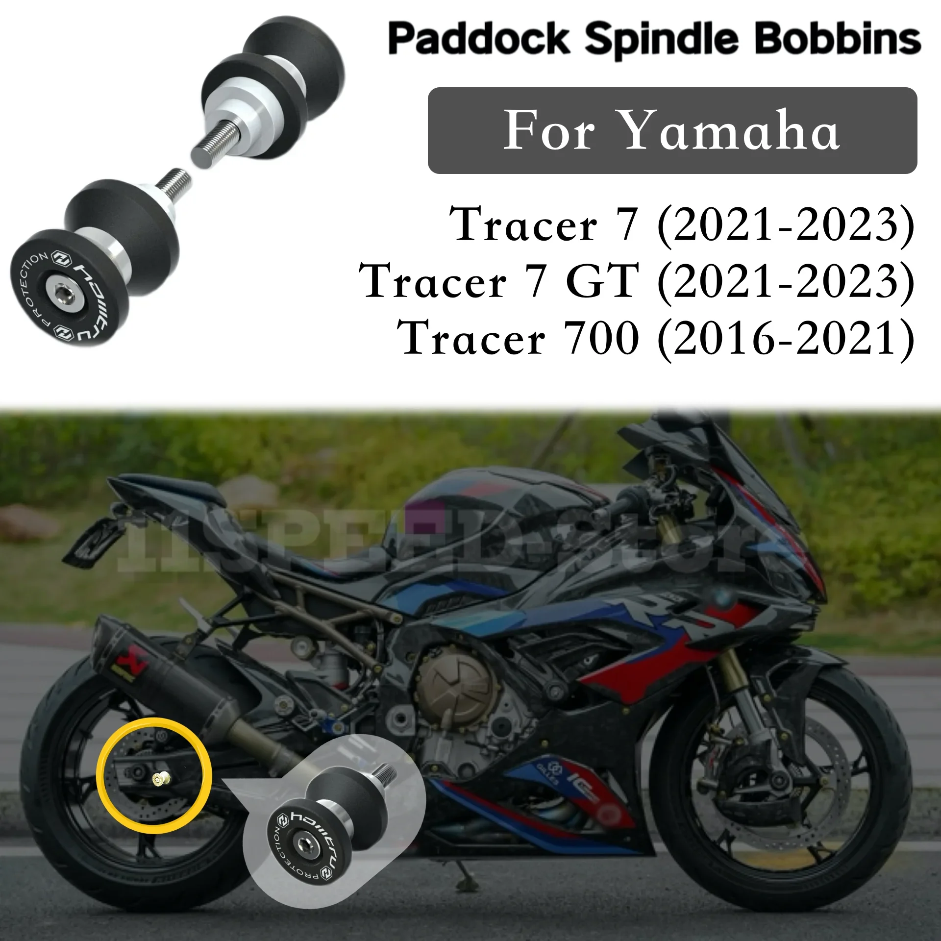 

Paddock Stand Bobbins hole matching For Yamaha Tracer 700 2016-2021 Tracer 7 GT 2021-2023 motorcycle accessories for protection