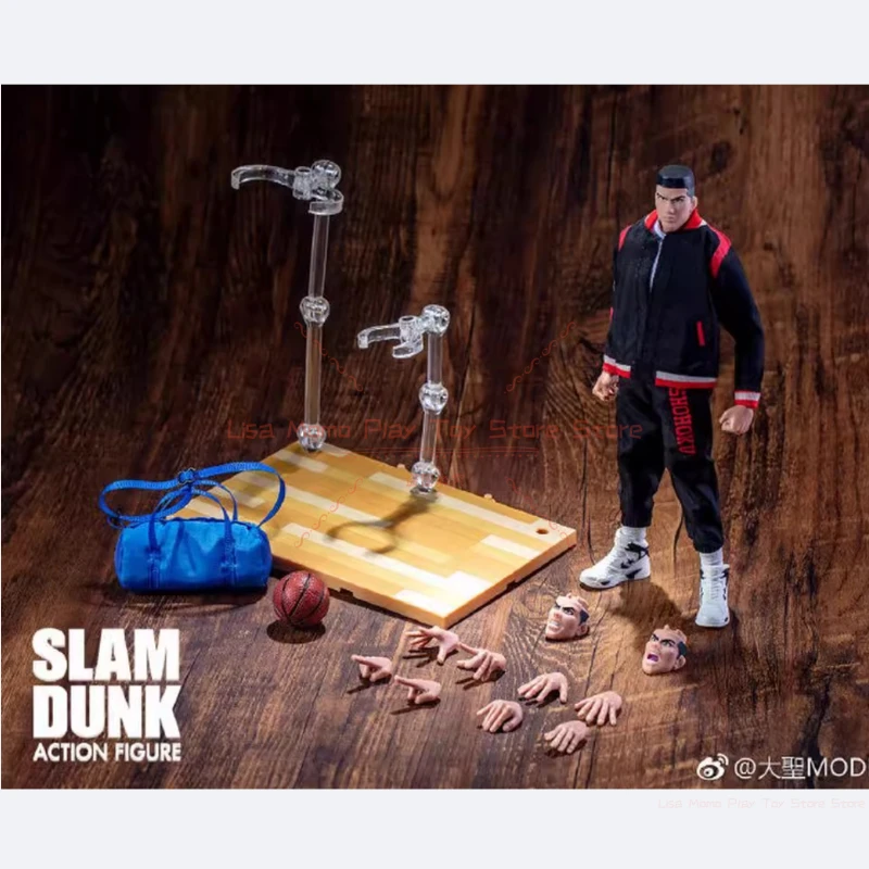 شخصيات Great Sage Model GT Slam Dunk المتوفرة: ساكوراجي، روكاوا، ميتسوي، مياجي، أكاجي، كوجور، مدرب أنزاي وأفراد الفريق