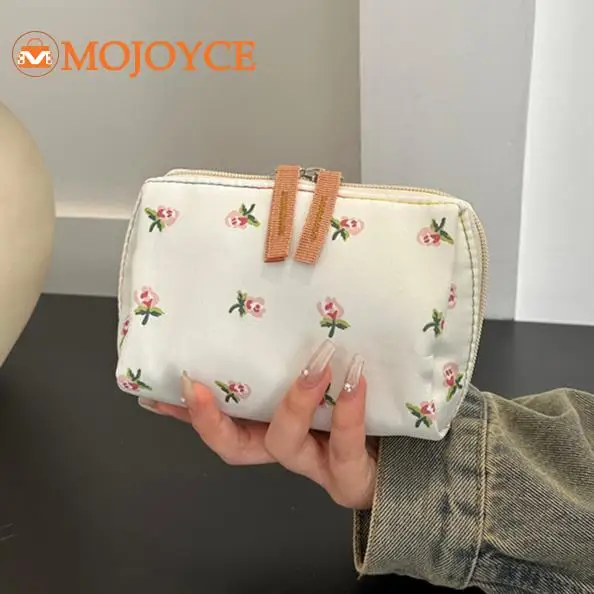 Floral/Bear Pattern Fashion Storage Bag Japanese Travel Organizer Pack Portable Mini Makeup Bags Women Nylon Small Cosmetic Bags