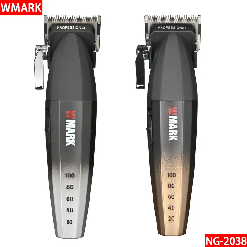 

WMARK NG-2038 Men's Professional Barber Shop Hair Salon Hair Clipper LCD Display Electric Trimmer 9000RPM High Speed with Apron