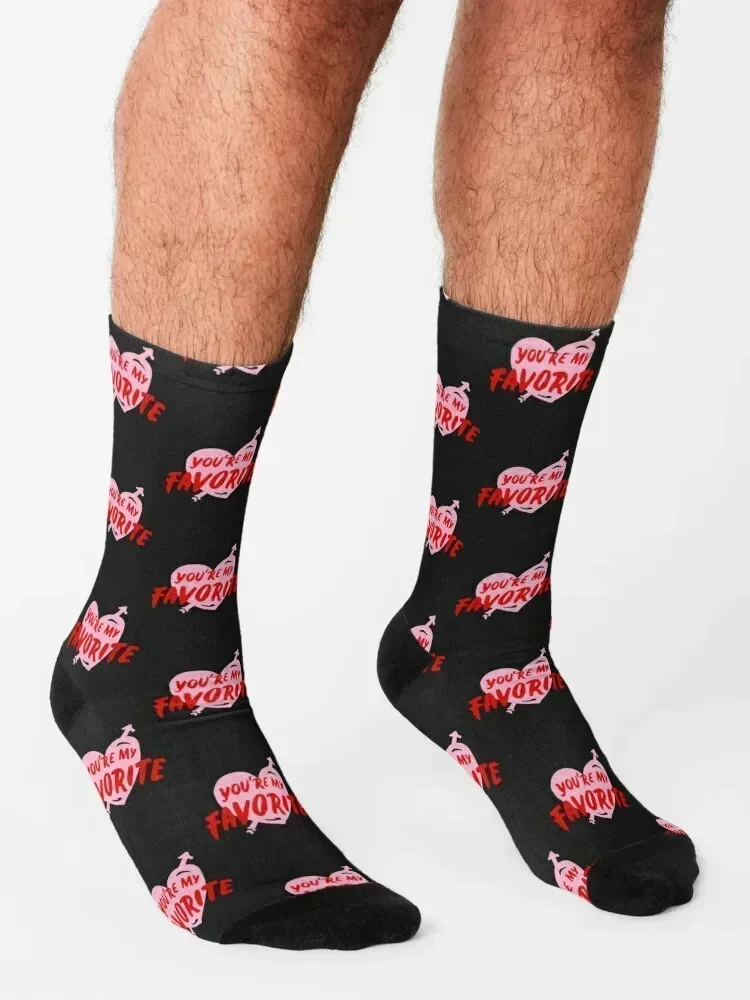 You are my Favorite Socks christmass gift men cotton high quality sports and leisure essential Ladies Socks Men's