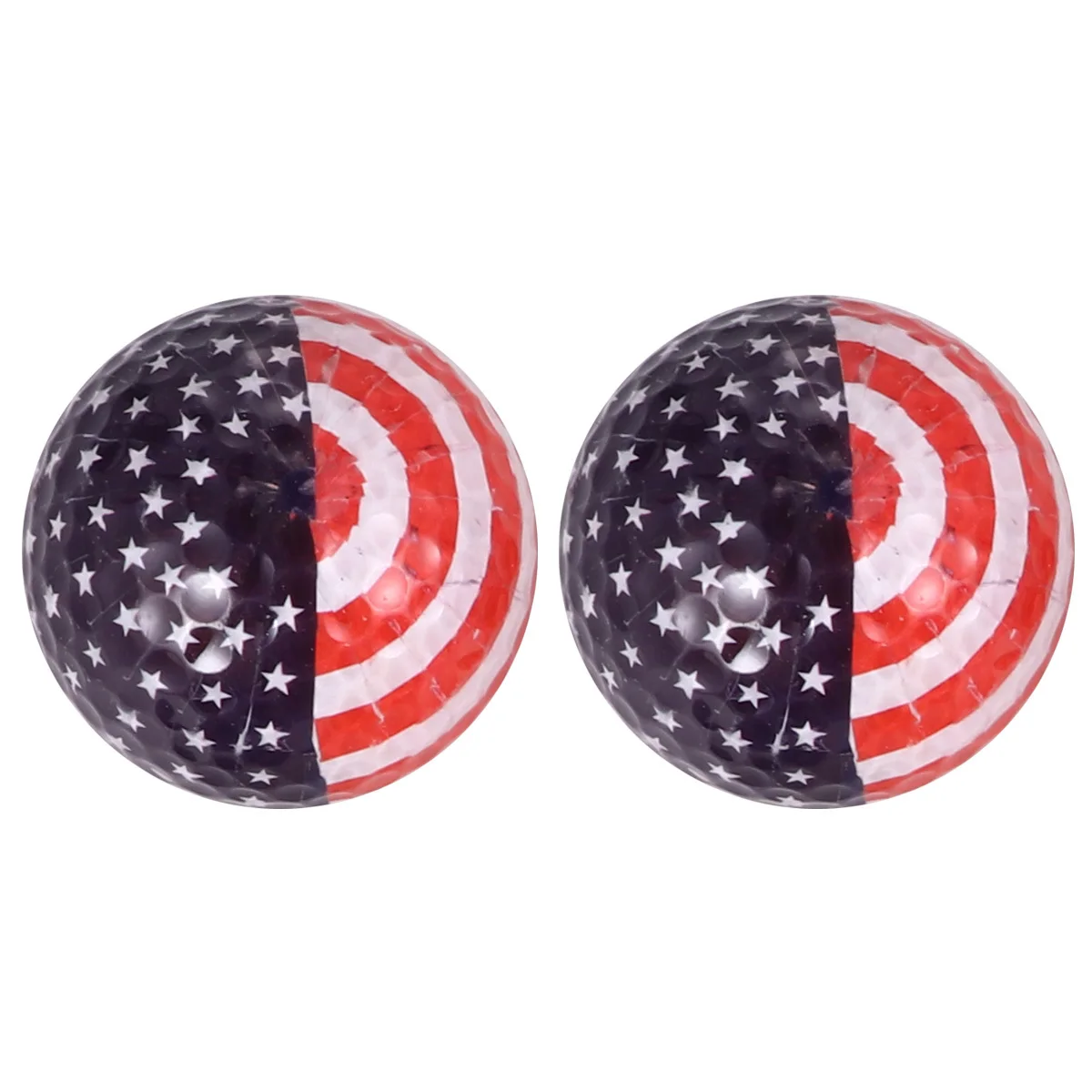 

2pcs Flower Pattern Golf Balls 2 Layers Lightweight Design Long Distance Practice Ball For Beginners Training Balls