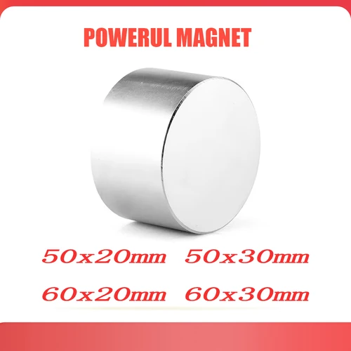 Imagen 1 del producto Imanes potentes de 50x20, imanes de disco fuertes para nevera, bricolaje, construcción, ciencia, artesanía, educación 50X30 60*20 60*30