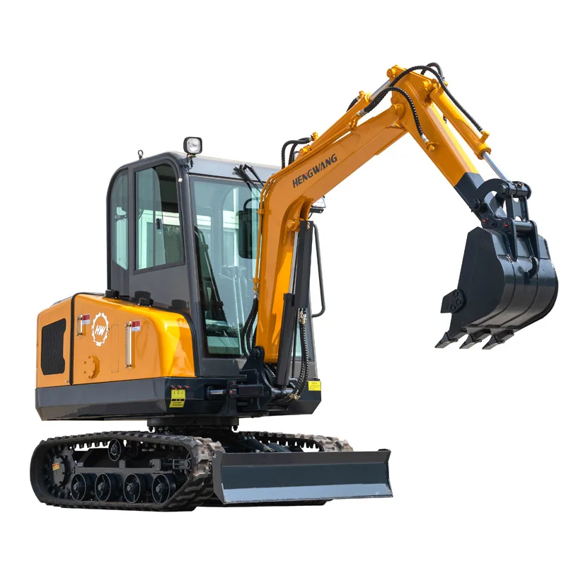 

HW-26 China Mini Excavator Digger 2.5t Hydraulic Diesel Mini Excavator 2 ton Agriculture Construction Excavator For Home Custom
