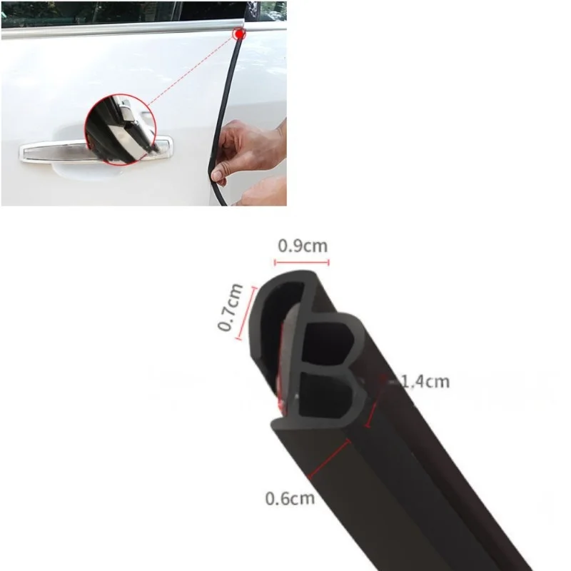 Car Door Edge Trunk  Avoidance Sound Insulation Seal Trim Collision Waterproof Anti wear Seals Strip Car Stickers Accessories