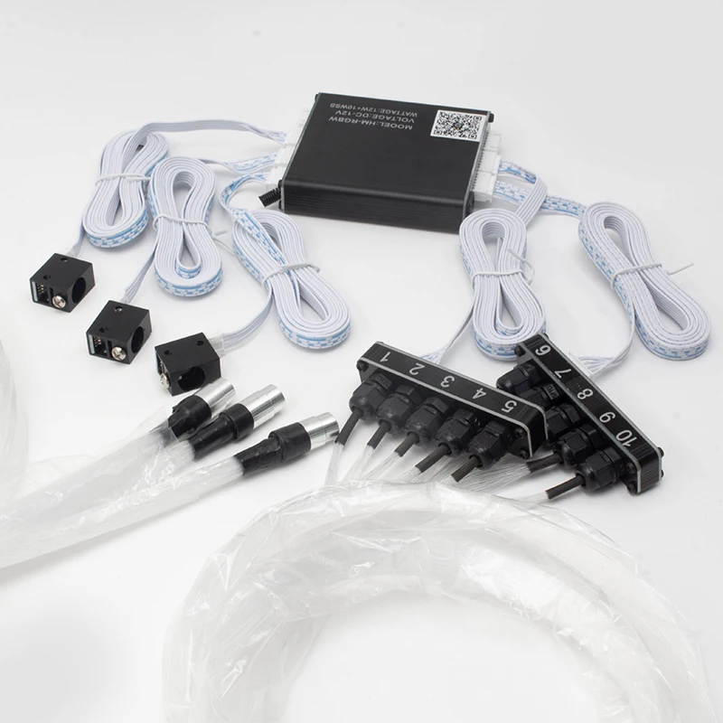 Car Starry Sky Ceiling Fiber Optic Light Guide Cable 1/4 Head 0.75mm Fiber Optic Cable Ceiling Starry Sky Light