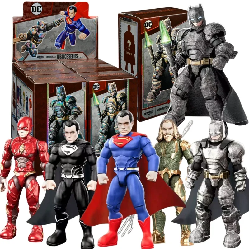 

DC Лига Справедливости Супермен Брюс Уэйн Флэш-герои Коллекция аниме Фигурка Строительный блок Модель Орнамент Детские игрушки