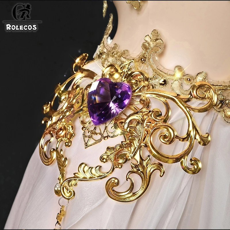 ROLECOS Game Azur lane HMS Albion Cosplay Costume White Dress Metal acc Sexy Woman Carnival Halloween Party Role Play Outfit view 5