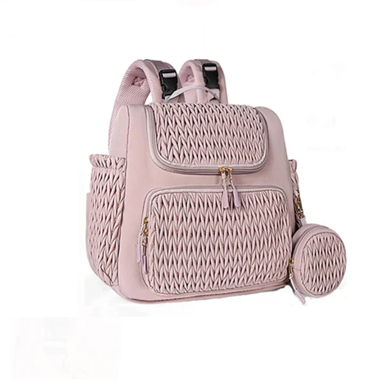 

Stylish Mommy Backpack Diaper Bag Large Capacity with Insulated Pockets & Included Changing Pad Maternity & Stroller Organizer